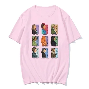 VIP HJN Imagini de Nouă Femei Inspira Crea Duce Rezista Vorbească Scrie Discovery Disidență Avânta Tipărite de Top de Vară de Moda T-shirt