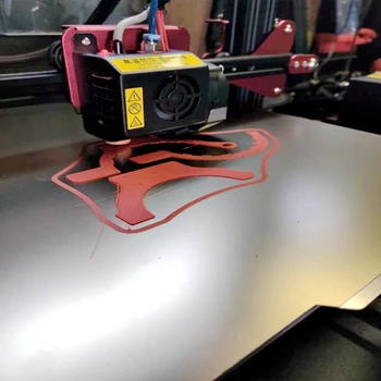 ENERGIC Imprimantă 3D Părți 335x365mm Îndepărtarea de Primăvară din Tablă de Oțel de Căldură Pat Aplicate PEI Suprafață +Bază Pentru Snapmaker 2 A350