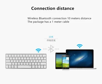 MAORONG de TRANZACȚIONARE Ultra-subțire Bluetooth wireless și wired keyboard pentru Android/windows/ios Pentru Mac 21.5 27 inch, tastatură magic