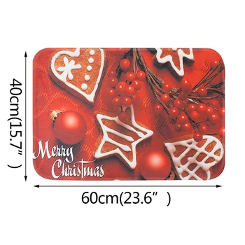 40*60cm Crăciun Covor Santa Mat Ornamente Exterioare Preș pentru Acasă de Crăciun, Anul Nou, Noel, Natale, Navidad Decoratiuni