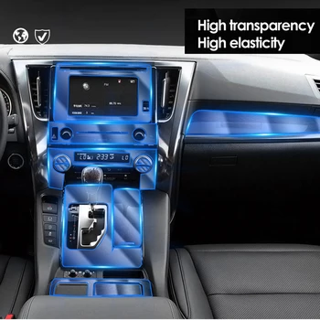Pentru Toyota Alphard 30 De Serie 2016-2019 2020 TPU Film Transparent de Bord Auto de Film Ecran Cotiera Protecție Autocolant Styling