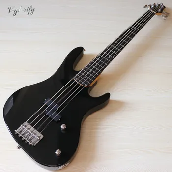 Luc 5 string & 4 corzi chitara bass electrica negru 43 inch chitara bass cu un defect