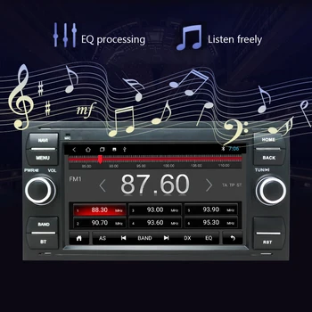 Eunavi Radio Auto Multimedia Player Android 10.0 2 Din GPS, Autoradio Pentru Ford Mondeo, S-max, Focus C-MAX, Galaxy Fiesta Formă de Fuziune