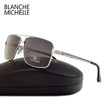 Polarizat ochelari de Soare Barbati Designer UV400 ochelari de Soare Om de Conducere Sunlgass Mens 2020 Epocă Dreptunghi okulary oculos Cu Cutie