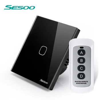 SESOO Standard UE , Comutator Telecomandă 1 Banda 1 Modul ,RF433 50/60HZ Wireless Întrerupător pentru Casa Inteligentă
