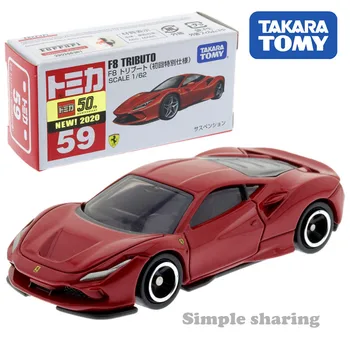 Takara Tomy Tomica Nr 59 Ferrari F8 Tribut '20 (1) 1/62 Mini turnat sub presiune Masina de Jucărie