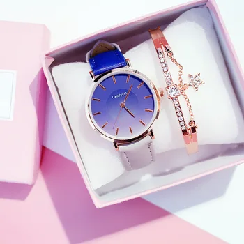 2019 Femei Ceas de femei Moderne de Moda Cuarț ceas de mână student din Piele Doamnelor Brățară Ceas de Lux Casual Relogio femenino