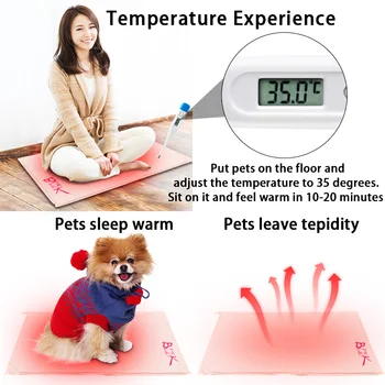 S/M/L 20W Pisică Câine Electric Heat Pad Temperatura Reglabila de Companie Pat Pătură Catelus Bunny Încălzire Mat Toamna Iarna Perna