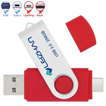 LEIZHAN USB 3.0 Flash Drive OTG Tip C Pendrive 256GB 64GB 32GB 16GB de Mare Viteză 128GB Pen Drive Tipo C Stick de Memorie USB