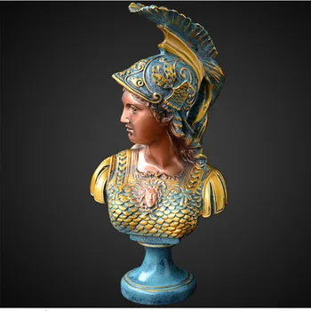 Greacă Athena Statuie Pandantiv Desktop Cap Figura Sculptura În Stil European Creative Cabinet Vin Ornamente Mobilier R06