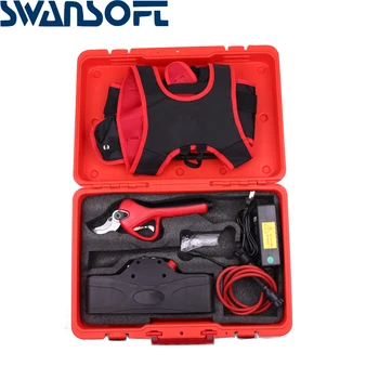 SWANSOFT 43.2 V baterie cu litiu 40MM foarfece electrice proteja degetul trimmer Electric de tăiere foarfece de grădină tăiere mașină