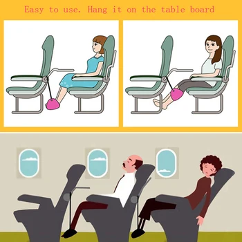Portabile accesorii de călătorie mașină zburătoare esențiale de călătorie de aviație pernei scaunului reglabil tren avion picior de odihnă picior hamac