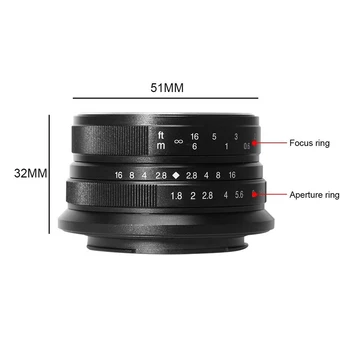 7artisans 25mm F1.8 Prim Obiectiv la Tot Singură Serie pentru E-Mount Sony Canon EOS-M Mout Micro 4/3 Camere Olympus Panasonic