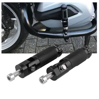 Aluminiu Negru Universal Motociclete Biciclete Cu Motor Pliere Suporturi Pentru Picioare Footpegs Piciorul Se Sprijină Cuie Spate Pedale Set De Piese De Motociclete