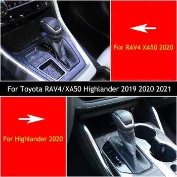 Pentru Toyota RAV4/XA50 Highlander 2019 2020 2021AT Auto Gear Shift Knob Acoperă Ornamente Autocolante Garnitura Auto-styling Accesorii