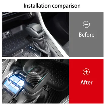 Pentru Toyota RAV4/XA50 Highlander 2019 2020 2021AT Auto Gear Shift Knob Acoperă Ornamente Autocolante Garnitura Auto-styling Accesorii
