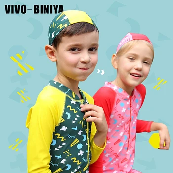 Copii costume de Baie Lycra Soare UV Protectie UPF50+ Diveskin-O singură Bucată Sari Costum cu Fermoar Frontal Rash Guards Băieți/ Fete în Vârstă de la 3 la 12 Ani