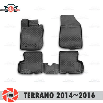 Covorase pentru Nissan Terrano~2016 covoare non alunecare poliuretan pământ de protecție interior styling auto accesorii