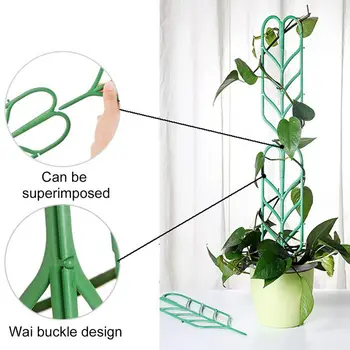 3pcs Mini BRICOLAJ Frunze de Forma Spaliere Plante Zăbrele Ghivece, Suporturi pentru Plante agatatoare Ghiveci Viță-de-vie Ivy Cubers