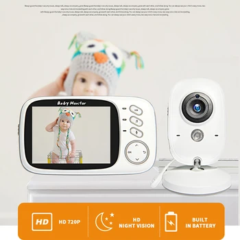 3.2 inch Baby Monitor Wireless Video Color de Înaltă Rezoluție Copii Nanny de Securitate aparat de Fotografiat Viziune de Noapte Temperatura de Monitorizare de Somn