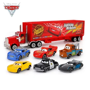 Cars Disney Pixar Cars 3 Toys Fulger McQueen Jackson Furtuna Mack Unchiul Camion 1:55 Turnat Sub Presiune Model De Masina De Jucarie Pentru Copii Cadou De Ziua De Nastere