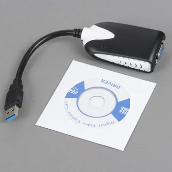 Fierbinte de Vânzare USB 3.0 la VGA Video Card Grafic de Afișare Extern Cablu Adaptor pentru Win 7/8