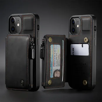 Portofel de lux Caz Flip pentru IPhone 11 12 Pro Max 7 8 Plus Coperta de Piele Slot pentru Card Stea de Caz Pentru Iphone X XS 12Pro 11Pro Max XR