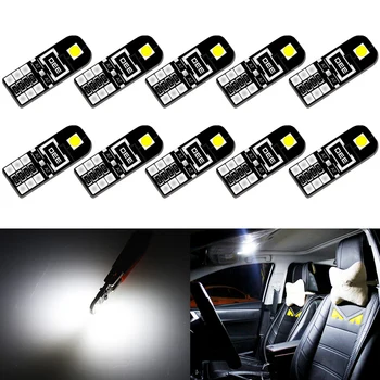 10x T10 LED-uri Auto de Interior de Lumină Led-uri W5W Led-uri Canbus-Bec Pentru Mitsubishi Outlander Lancer 10 9 Galant I200 ASX Pajero Sport 4 L200