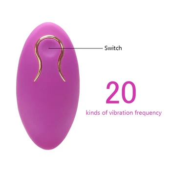 OLO Puternic Glont Vibrator de Control de la Distanță Vibratoare Ou de G-Spot Masaj Stimulator Clitoris Jucarii Sexuale pentru Femeile de 20 de Viteza