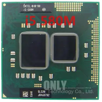 Free intel i5-580M Processor (3M Cache, 2.66 GHz ~ 3.33 Ghz, i5 580M , SLC28 ) PGA988 Laptop CPU Compatibil HM55 PM55 HM57 QM57