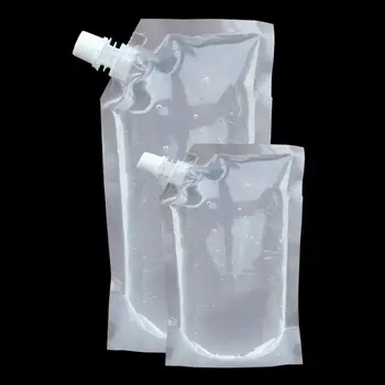 10buc Plastic Potabilă Pungă de Baloane Clar Etanșe Cu Pâlnie Apă potabilă Balon Saci de Băuturi Husă Pliabilă Reutilizabile