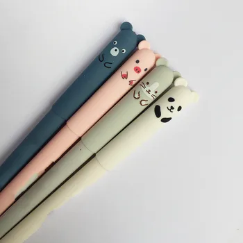 48PCS coreea Drăguț Erasable Pen Porc Panda Erasable Pixuri cu Gel de Desene animate poate fi ștearsă Magic Frecare en-Gros
