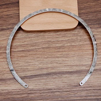 10 BUC 146mm Metal Cravată colier Guler Colier de Curea de Bază Setări Pentru Bijuterii DIY Face