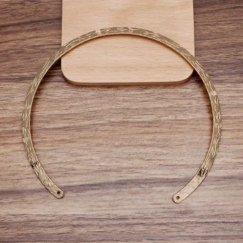10 BUC 146mm Metal Cravată colier Guler Colier de Curea de Bază Setări Pentru Bijuterii DIY Face