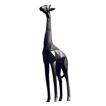 Creative Nordic Figurina Girafa Sculptură În Picioare Rășină Acasă Decor Birou 2 Culori Opțional