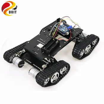 WiFi/Bluetooth/PS2 Control RC 4wd Robot Tank Șasiu Kit cu UNO R3 Bord+ Motor Driver de Placa de Arduino DIY