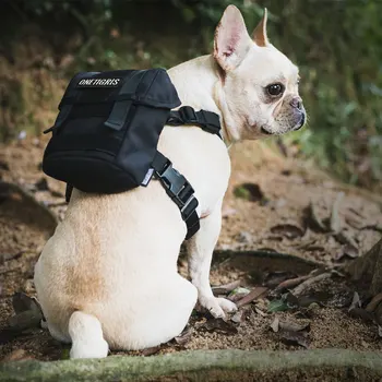 OneTigris EUREKA K9 Rucsac Mic Câine Trata Tote Pack + Gunoi Sac de Ieșire pentru Caine de talie Mica de Călătorie Camping