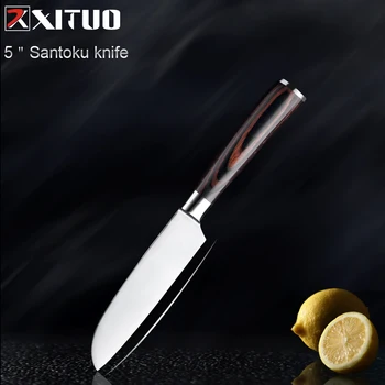 XITUO cuțit de bucătărie Ascuțit seturi de cuțit Bucătar-șef Mare de carbon, din oțel inoxidabil, cutit Santoku Cleaver Feliere cuțit Acasă cel Mai bun Instrument de Bucatarie