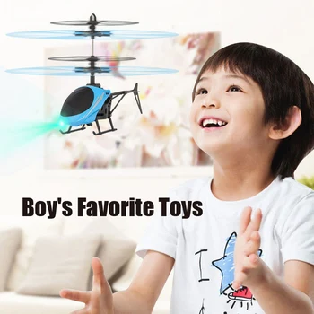 KaKBeir Mini RC Drone Zbor Elicopter Suspensie Inducție Elicopter de Jucărie pentru Copii de Lumină LED-uri de Control de la Distanță Jucărie pentru Copii