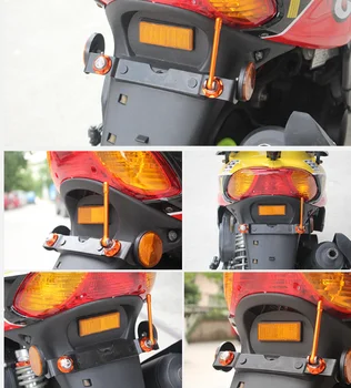 Motocicleta Decorative Antena pentru Motocicleta Locomotiva din Aliaj de Aluminiu Universal de Înmatriculare a Decora Antena Moda Antena