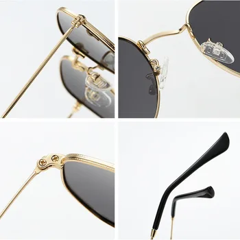 SHAUNA Designer de Brand Retro Pătrat Polarizat ochelari de Soare Clasic Anti-Albastru Rame Optice