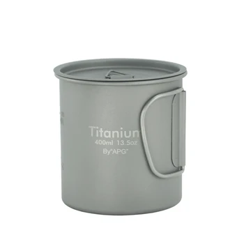 APG Ultralight Titan Picnic, Camping Cana de Apa Cana Mâner Pliabil Oală de Cafea Ceașcă de Ceai cu Capac