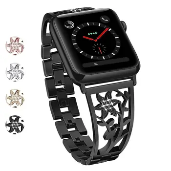 Femei Curea Pentru Apple Watch 3 Band 42mm 38mm Diamant Trupa Pentru Apple Watch Bratara 40mm 44mm Serie SE 6 5 4 3 2 1 Bratara