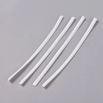 100buc Plastic PE Nas Sârmă pentru Masca DIY Materiale accesorii ,cu Sârmă de Fier Galvanizat Single Core Interior Alb