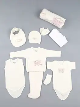 Copil Fată Nou-născut Prințesă Băiat Domn Copii de 10 de bucăți de Haine tesatura de Bumbac de zi cu Zi de Vară Antialergic tinuta Modele de îmbrăcăminte