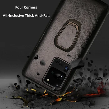 Piele Caz de Telefon Pentru Samsung Galaxy S20 FE caz Pentru s20 plus Piele Acoperire Pentru Nota 20, Ultra Magnetic stand Caz