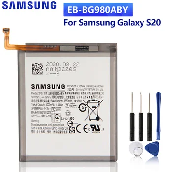 SAMSUNG Original Inlocuire Baterie EB-BG980ABY Pentru Samsung Galaxy S20 Autentic Baterii de Telefon 4000mAh