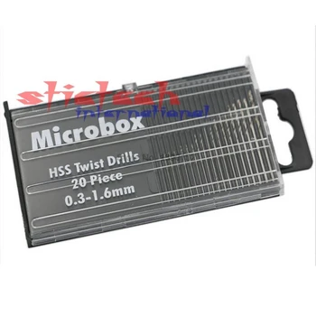 Prin dhl sau ems 50 de seturi de Mini burghiu de Mare Viteză din Oțel HSS Micro Twist Drill Bit Setat 0.3 mm-1.6 mm Model Ambarcațiuni