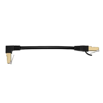 1 buc Cat 7 Ethernet Cablu Patch Unghiuri drepte RJ45 Gigabit Rețea Cabluri de Sârmă 0,3 M