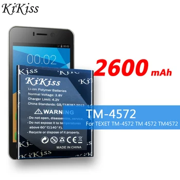 2600mAh Pentru TEXET TM-4572 TM 4572 TM4572 de Mare Capacitate Baterie de Telefon Mobil